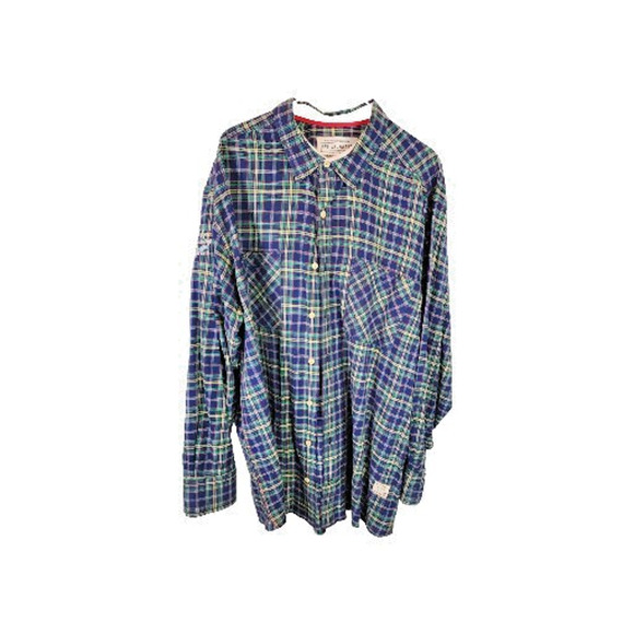 Nautica Jeans Co. Long Sleeve Plaid Multicolor Button Up Down Shirt NJ-99 Sz 2X - Picture 1 of 11